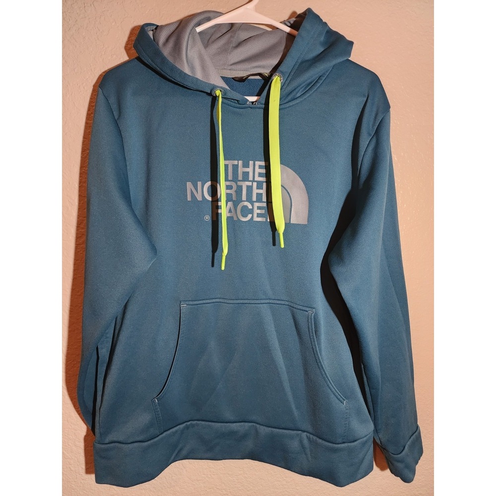 The‎ North Face Mens Green Hoodie Pullover Size Medium M Long Sleeve